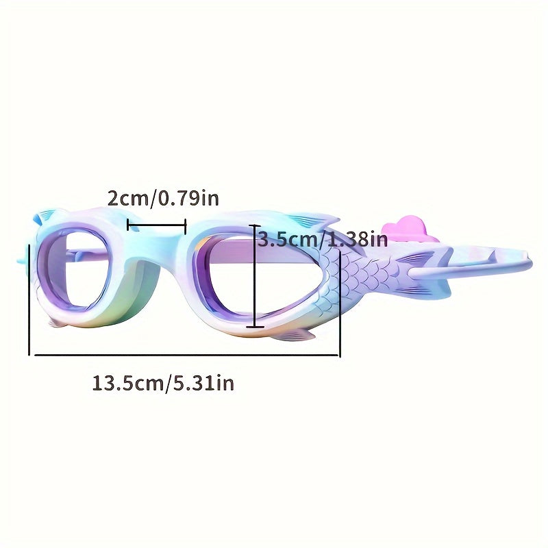 Make A Splash™ Mermaid Anti-Fog kids Swim Goggles & Silicone Cap Set