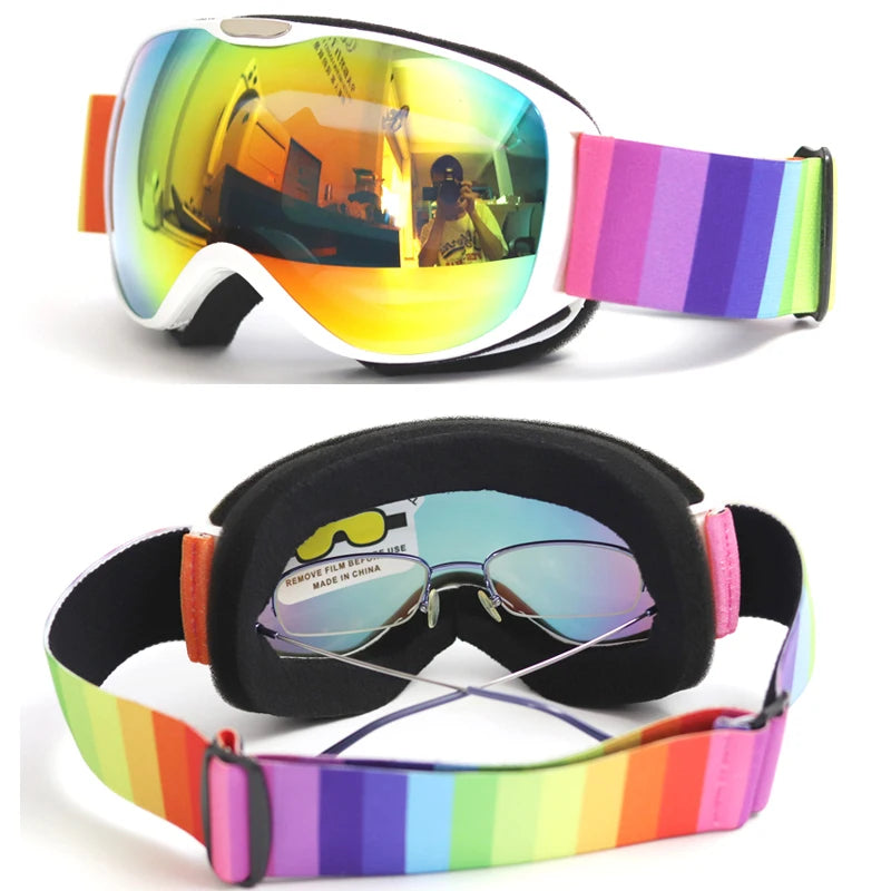 Kids Ski/Snowboard Anti-fog Double Layer UV400 Goggles | Age 4-14yrs
