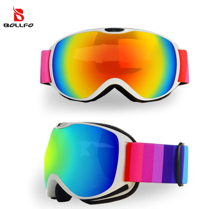 Kids Ski/Snowboard Anti-fog Double Layer UV400 Goggles | Age 4-14yrs
