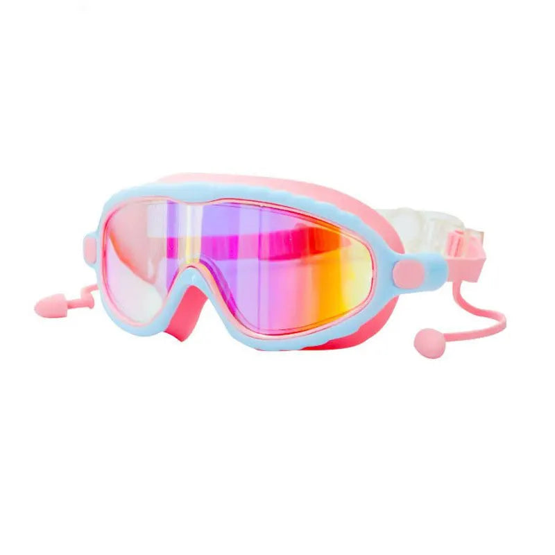 Make A Splash™ Large Frame (Back Clip) Kids HD View, Anti-Fog, No-Leak, Swim Goggles