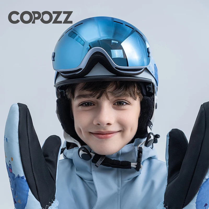 COPOZZ Professional Kids Ski/Snowboard Goggles – Anti-Fog UV400 Double Lens