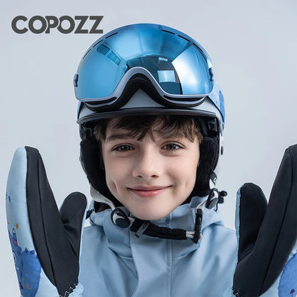 COPOZZ Professional Kids Ski/Snowboard Goggles – Anti-Fog UV400 Double Lens